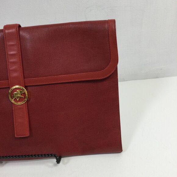 Hunting World Women's Leather Clutch Bag Red One Size - Picture 4 of 14